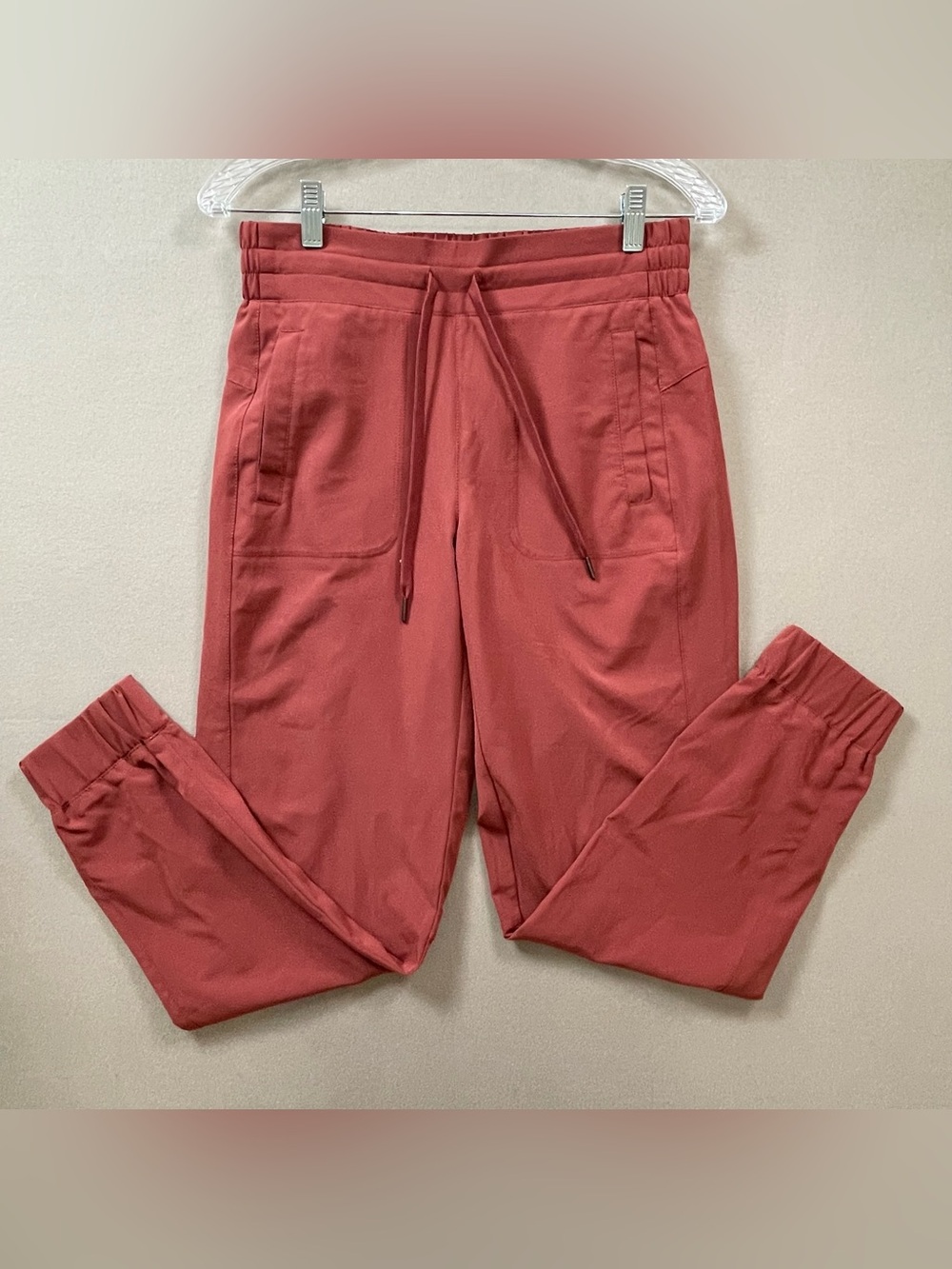 Kyodan Joggers Womens Small Coral Activewear Tapered Drawstring Pants